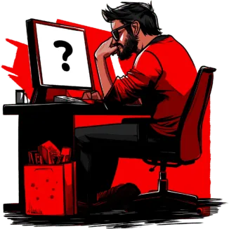 Webmaster sitting in front of a computer wondering if there is a Black Friday deal for Cookiebot