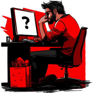 Webmaster sitting in front of a computer wondering if there is a Black Friday deal for Usercentrics