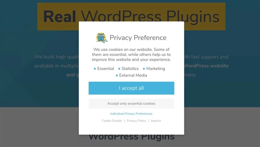 Borlabs Cookie Banner at devowl.io