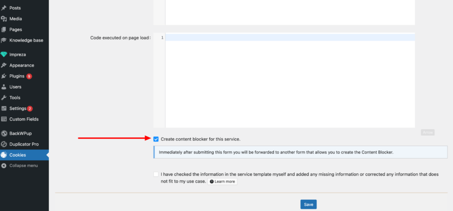 Creating Service For MonsterInsights