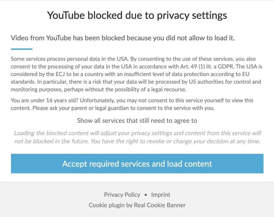 content blocker english screenshot