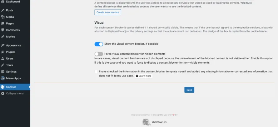 Creation of Content Blocker