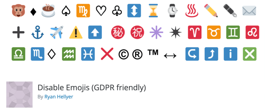 Disable Emojis WordPress