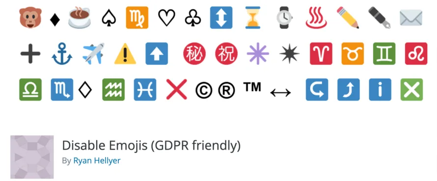 Disable Emojis WordPress