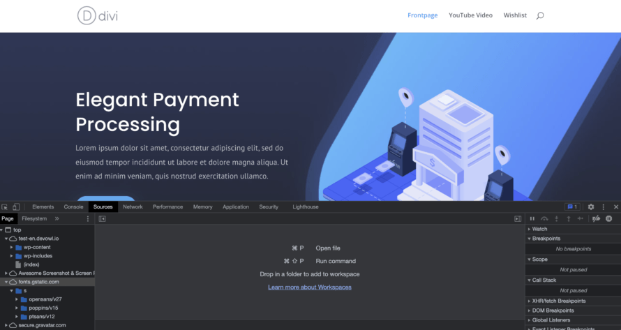 Entwicklerkonsole Website