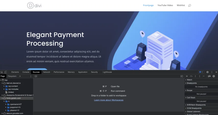 Entwicklerkonsole Website