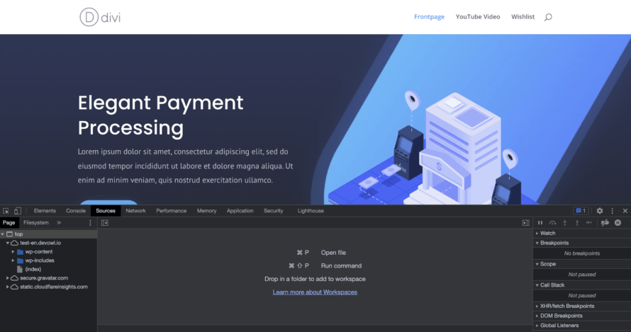 Entwicklerkonsole Website OMGF