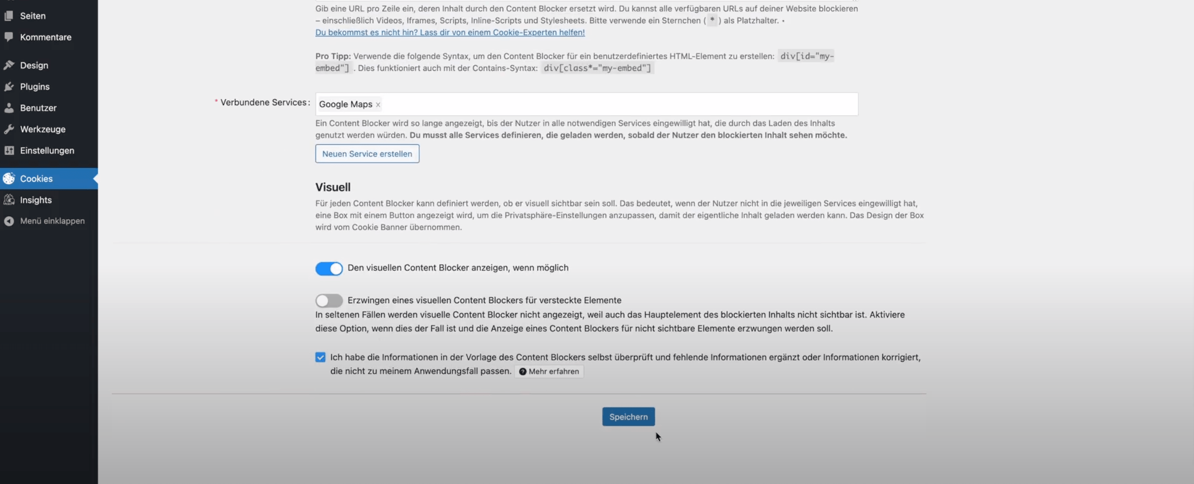 Creation of Content Blocker