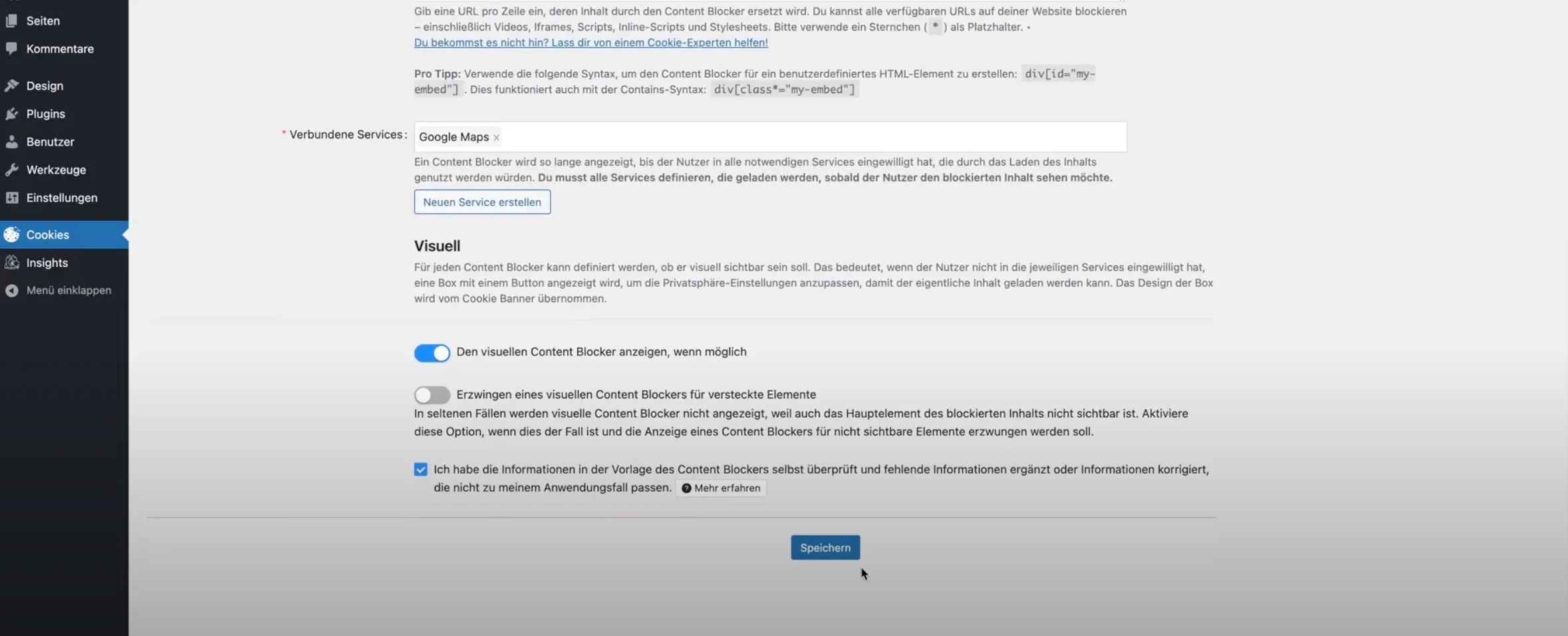 Creation of Content Blocker