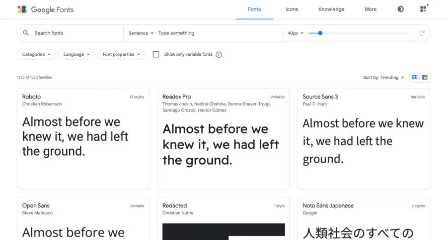 Google Fonts