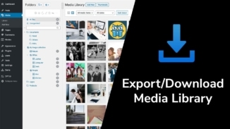 Exportiere oder lade die Medienbibliothek in WordPress herunter