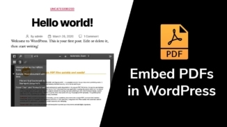 PDFs in WordPress einbettet