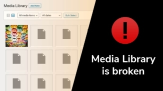 Media library in WordPress is broken