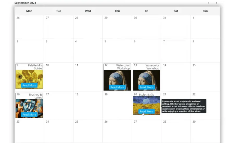 JetEngine Dynamic Calendar example