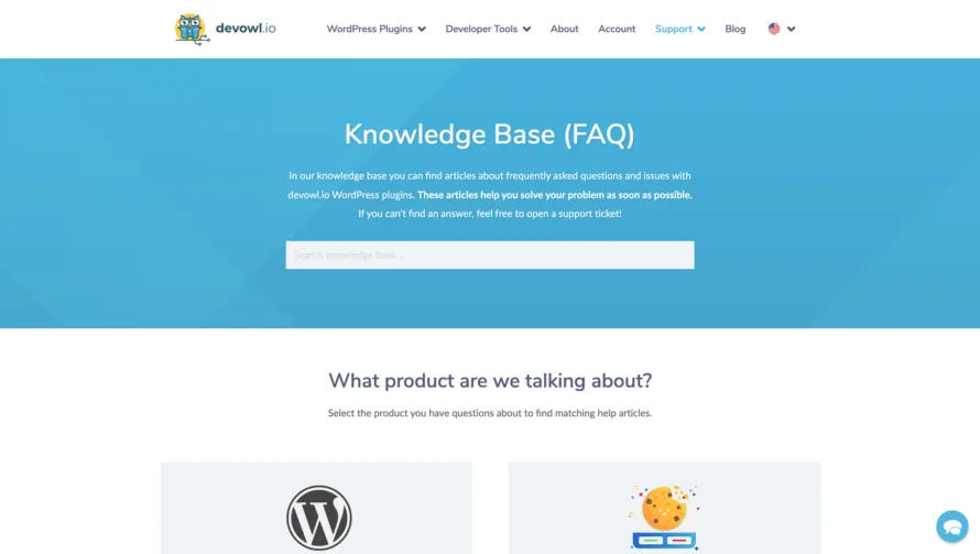 Knowledge base at the new devowl.io (2021)