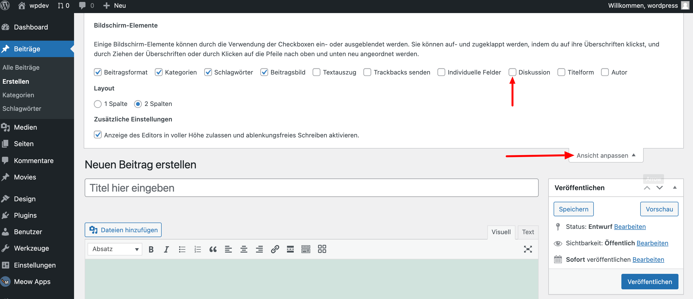 Disable Commtens WordPress