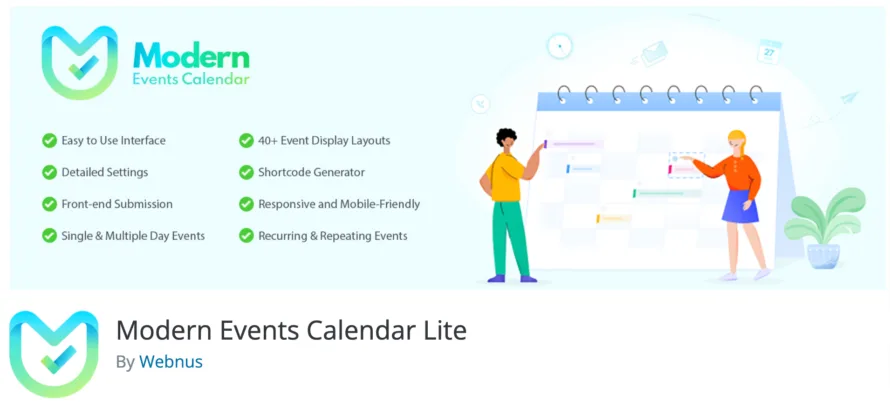 Modern Events Calender Plugin