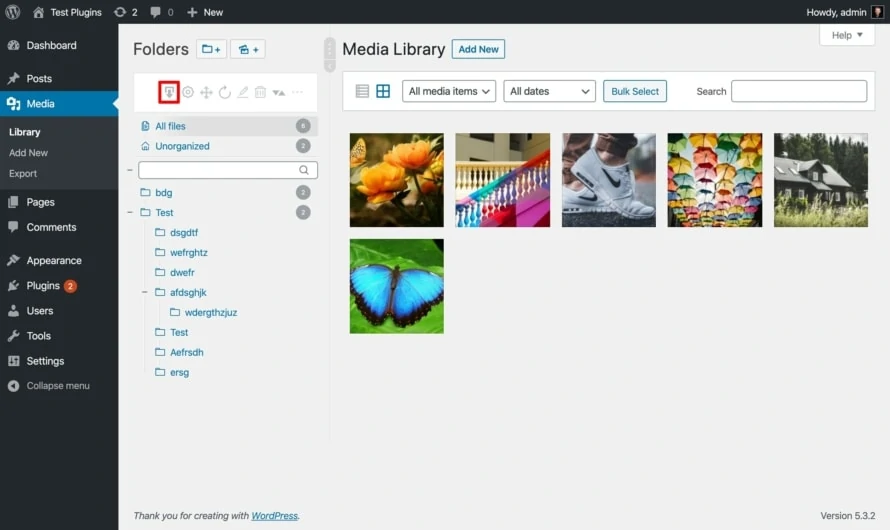 Open Export WordPress Media Library Dialog with Real Media Library