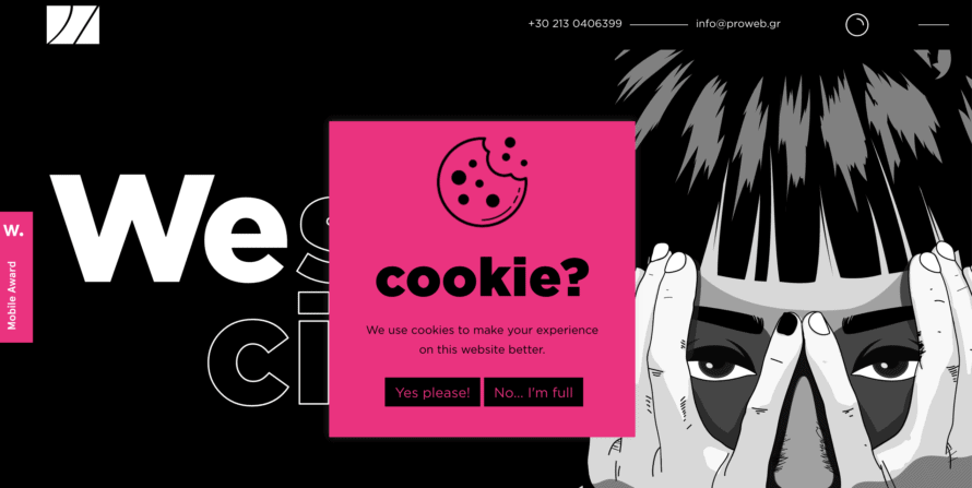 Prowebgr cookie banner