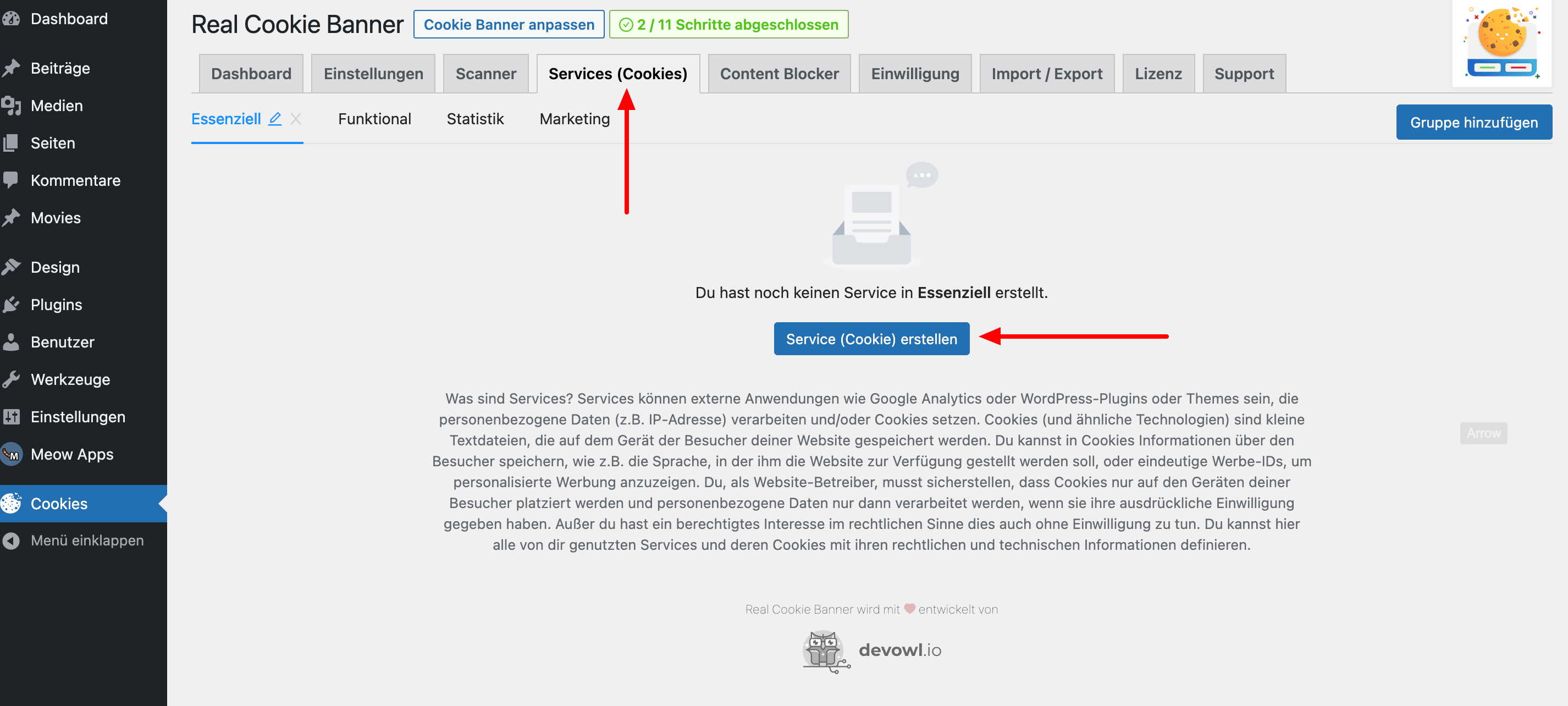 MonsterInsights Cookie Set Up