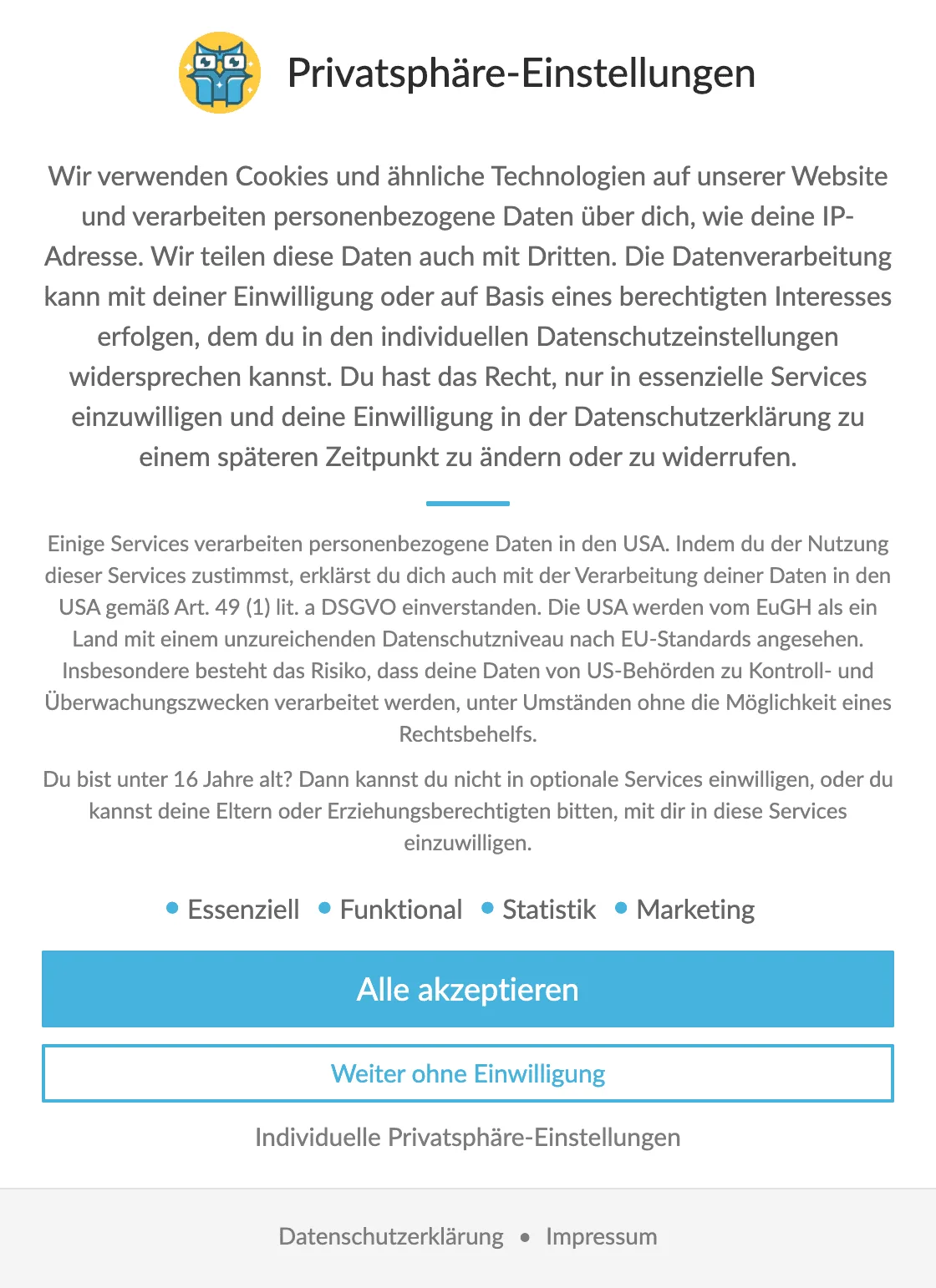 cookie banner example