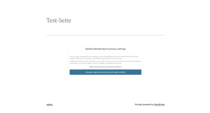 Spotify Website DSGVO