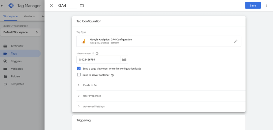 Tag Configuration Google Tag Manager