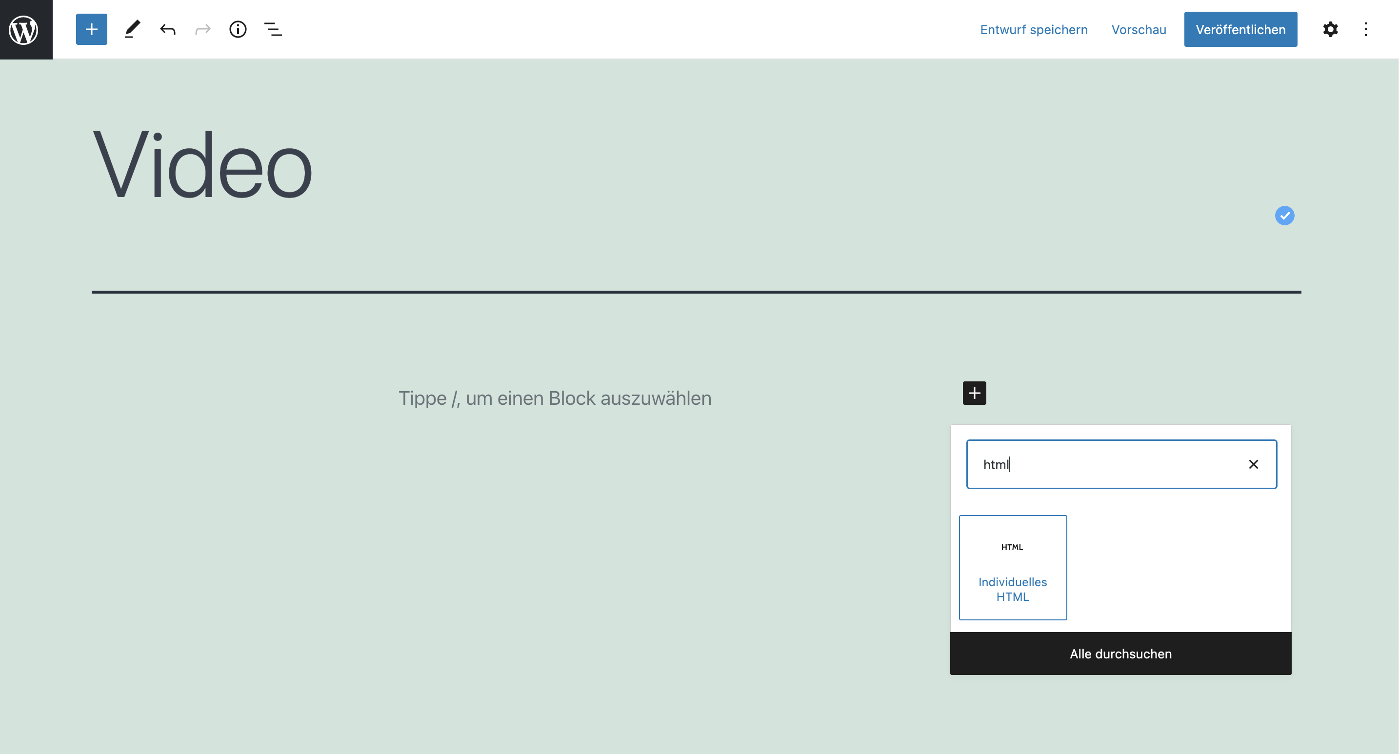 Creating New Page WordPress