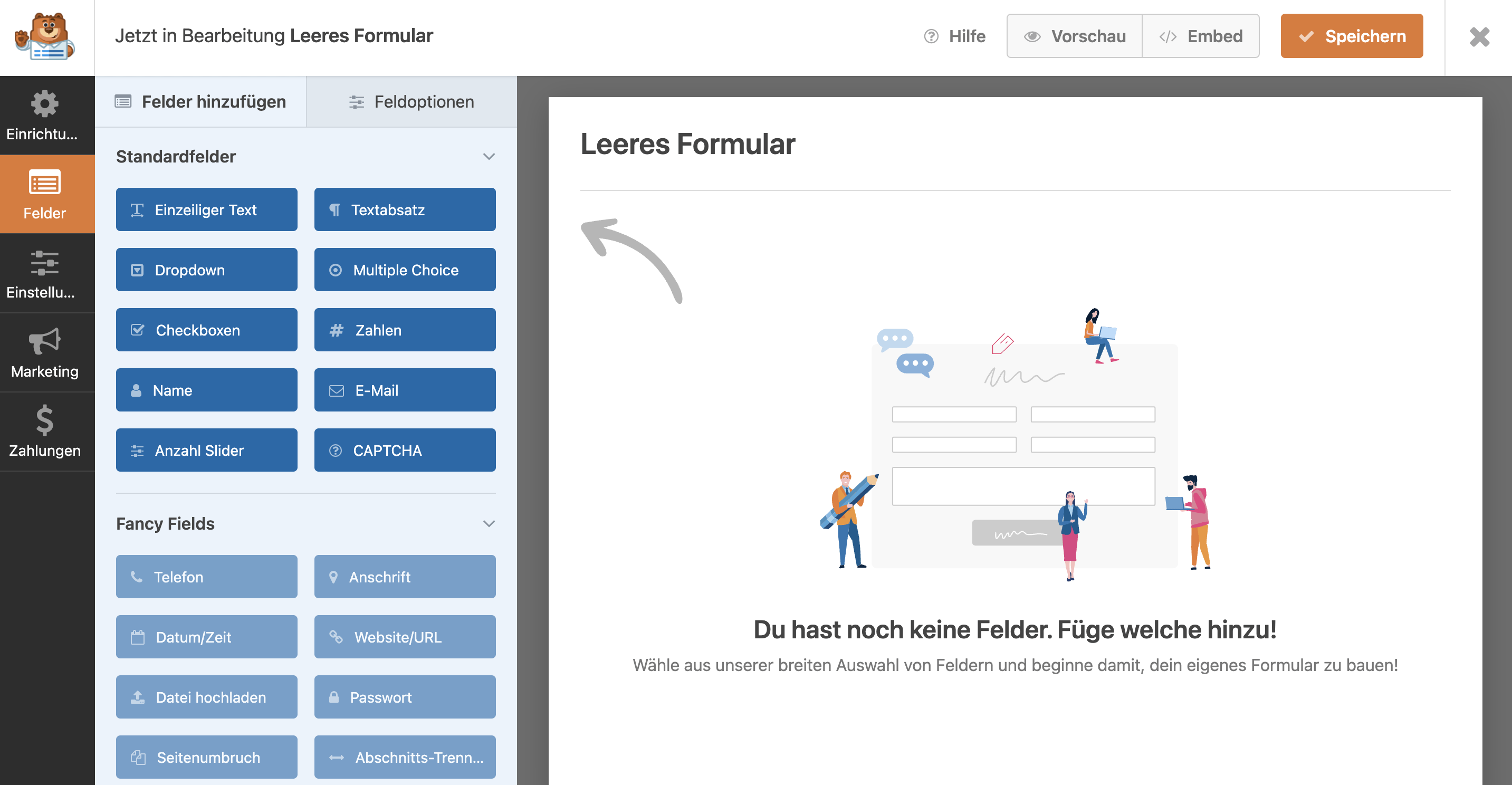 WP Forms Settings