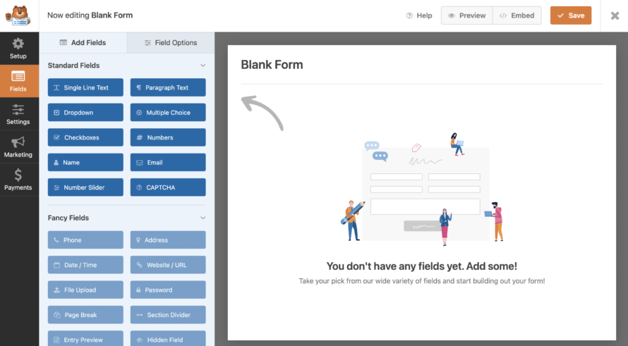 WP Forms Settings