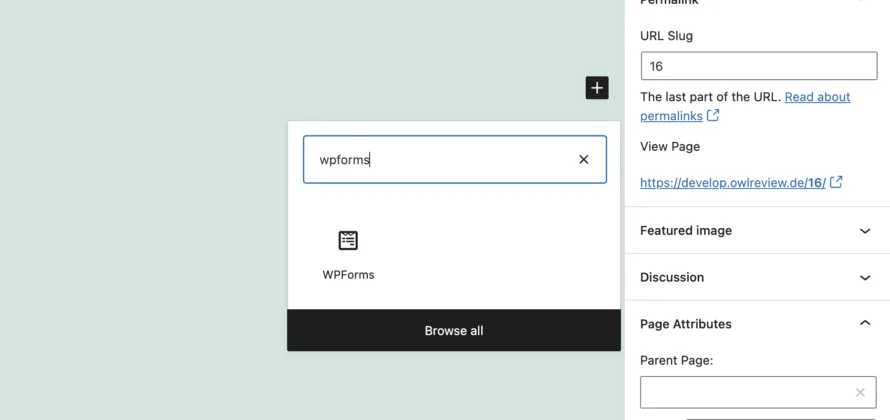 WP Forms Embed