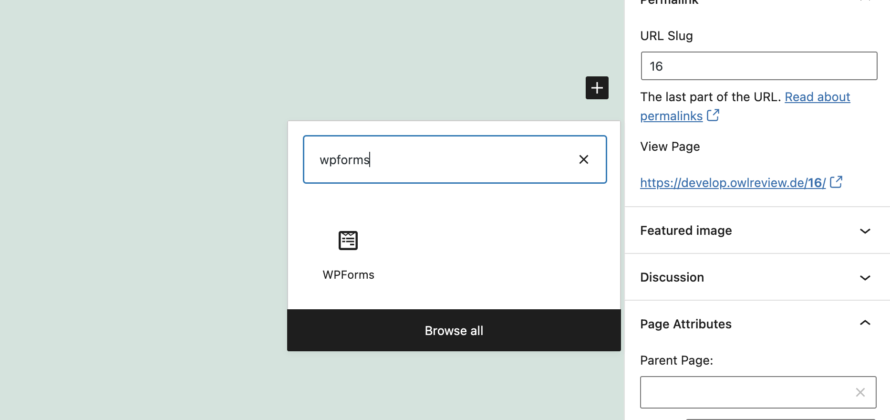 WP Forms Embed