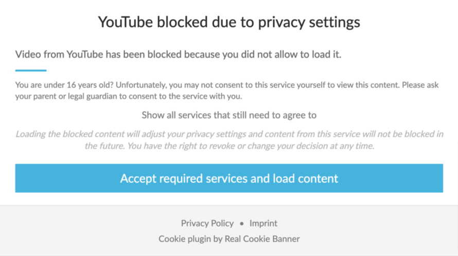 YouTube Content Blocker