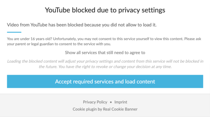 YouTube Content Blocker