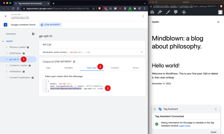 Google Tag Manager: consent availble as data layer variable