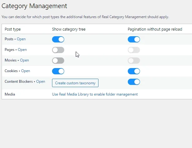 Organized all your content, whether posts, pages, WooCommerce products, LearnPress content, bbPress forums or something else (in free version only posts)