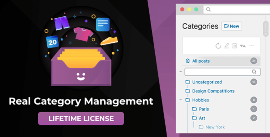 Real Category Management: Envato Market product teaser