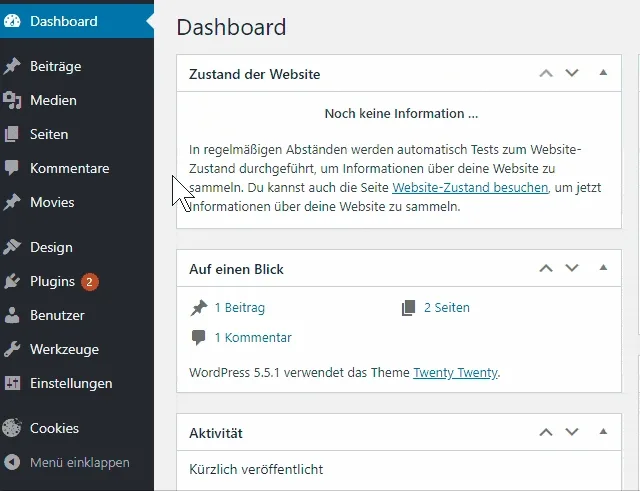 Einstellungen für Real Cookie Banner in WordPress öffnen